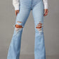 Distressed Jeans with Pockets - DAVERRI FASHIONS