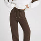 Drop Shoulder Loose Sweatshirt and Joggers Active Set - DAVERRI FASHIONS