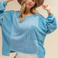 BiBi Oversized Pocket Front Sweatshirt - DAVERRI FASHIONS
