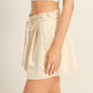 HYFVE High-Waisted Washed Twill Paperbag Shorts Shorts
