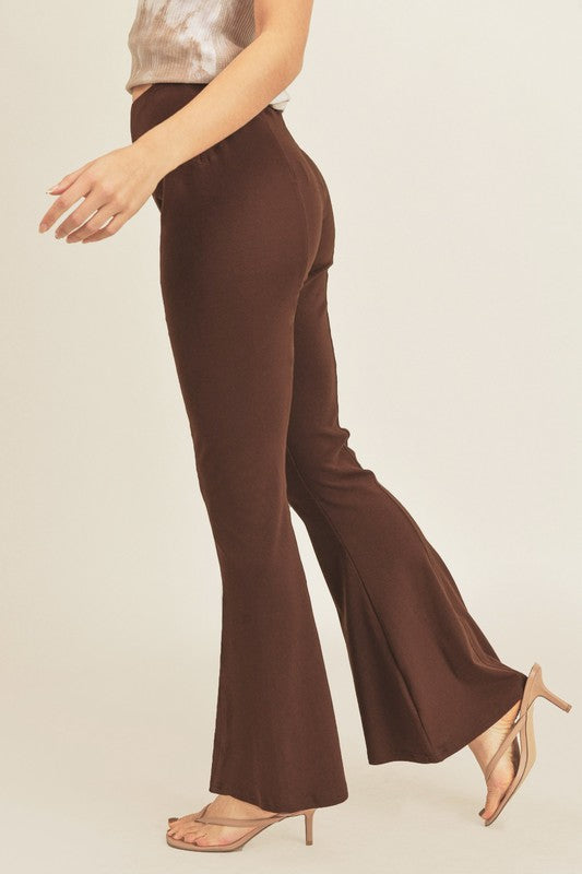 Aemi + Co High Waist Flare Pants