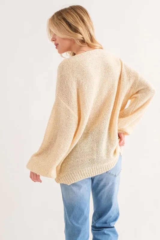 And The Why Sequined Light Weight Pullover Sweater | Sweaters Daverri Fashions