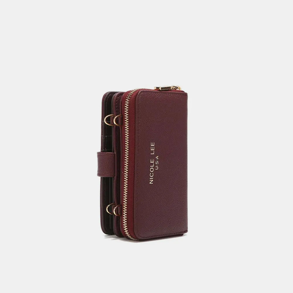 Nicole Lee USA 2 Piece Phone Case Crossbody Wallet Wallets