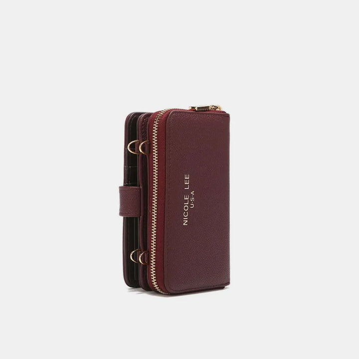Nicole Lee USA 2 Piece Phone Case Crossbody Wallet Wallets