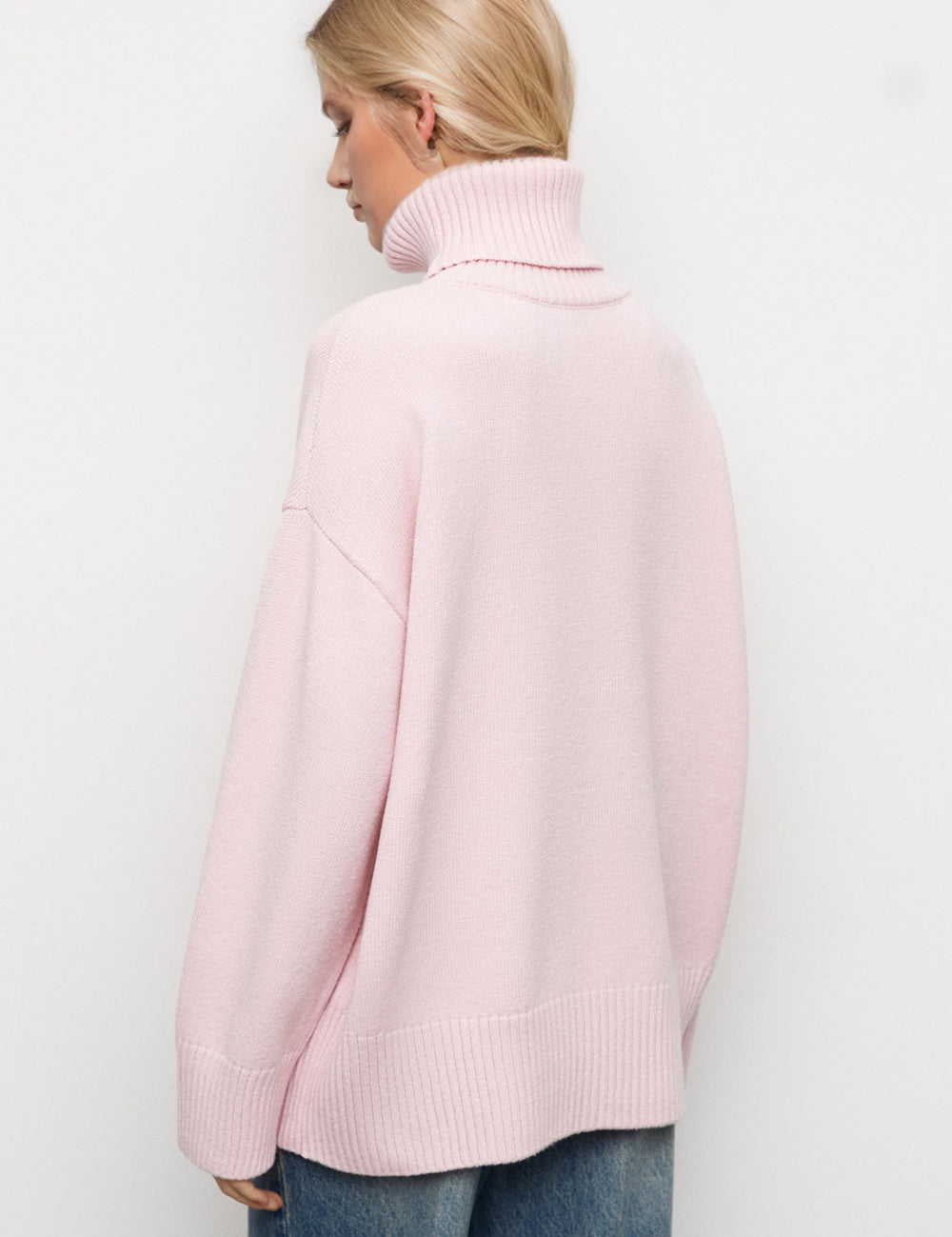 Basic Bae Turtleneck Dropped Shoulder Long Sleeve Sweater | Sweaters Daverri Fashions