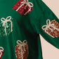 BiBi Sequin Christmas Gift Box Embroideries Pullover - DAVERRI FASHIONS