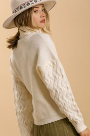 Umgee Full Size Turtle Neck Long Sleeve Sweater Plus Size Sweaters