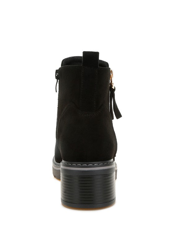 Tigris Microfiber Zipper Boots | Boots Daverri Fashions