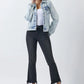 RISEN Button Up Washed Denim Jacket - DAVERRI FASHIONS