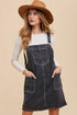 Annie Wear Wide Strap Denim Overall Dress with Pockets - DAVERRI FASHIONS