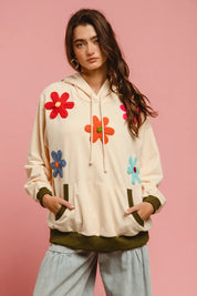 BiBi Patched Hoodie Top | Tops Daverri Fashions