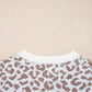 Leopard Drop Shoulder Chunky Knitted Cardigan - DAVERRI FASHIONS