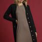 Umgee Button-Down Longline Sweater Cardigan with Front Pockets - DAVERRI FASHIONS