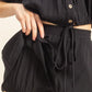 HYFVE Drawstring Hem Short Sleeve Top and Skort Set Skort Sets