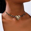 Leopard Heart Chain Necklace - DAVERRI FASHIONS