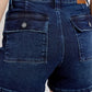 Judy Blue High Waist Back Flap Pocket Denim Shorts