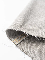 Color Block Patchwork Raw Hem Denim Jacket | Denim Jackets Daverri Fashions