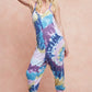 BiBi Tie Dye Knit Mid-length Casual Jumpsuit Jumpsuits