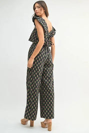 MABLE Floral Print Ruffle Top and Pants Set | Outfit Sets Daverri Fashions