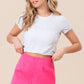 BiBi Pink Bandless Tailored Shorts Shorts