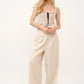 And The Why High-Rise Wide Leg Linen Blended Pants - DAVERRI FASHIONS
