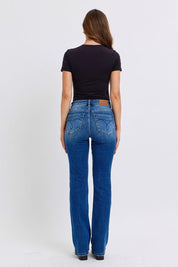 Judy Blue Full Size Run Mid-Rise Bootcut Jeans with Thermal Lining Jeans