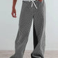 Striped Wide Leg Jeans - DAVERRI FASHIONS