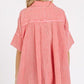 Mittoshop Mineral Wash Gauze Oversized Short Sleeve Shirt Shirts