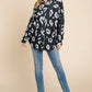 BOMBOM Animal Print Button Up Knit Shacket - DAVERRI FASHIONS