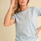 Aemi + Co Lettuce Edge Round Neck Short Sleeve T-Shirt T-Shirts