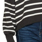 Zenana Exposed Seam Striped Oversized Sweater Sweaters