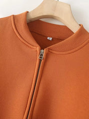 Zip Up Top and Drawstring Pants Two-Piece Set | Loungewear Sets Daverri Fashions