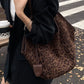 Leopard Print Large Tote Bag - DAVERRI FASHIONS