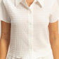 HYFVE Textured Short Sleeve Top and Drawstring Shorts Knit Set Outfit Sets