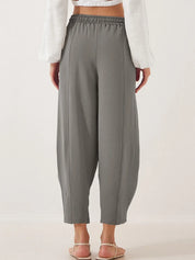 Full Size Drawstring Cropped Jogger Pants Plus Size | Pants Daverri Fashions