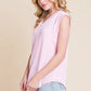 BOMBOM Rib Knit V-Neck Tank