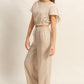 HYFVE Round Neck Short Sleeve Top and Pants Set
