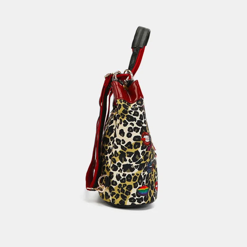 Nicole Lee USA Nylon Multifunctional Bucket Backpack Backpacks