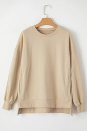 Dust Storm Round Neck Long Sleeve Sweatshirt | Sweatshirts Daverri Fashions