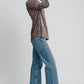 Umgee Side Slit Texture Button Up Shirt