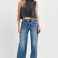RISEN Full Size Tummy Control High Rise Wide Adjustable Waist Band Jeans Plus Size Jeans