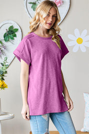 Heimish Full Size Short Sleeve Round Neck T-Shirt | Daverri Fashions