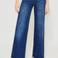 RISEN Full Size Tummy Control High Rise Wide Leg Cuffed Jeans Plus Size Jeans