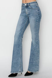 RISEN Full Size Mid Rise Bootcut Jeans