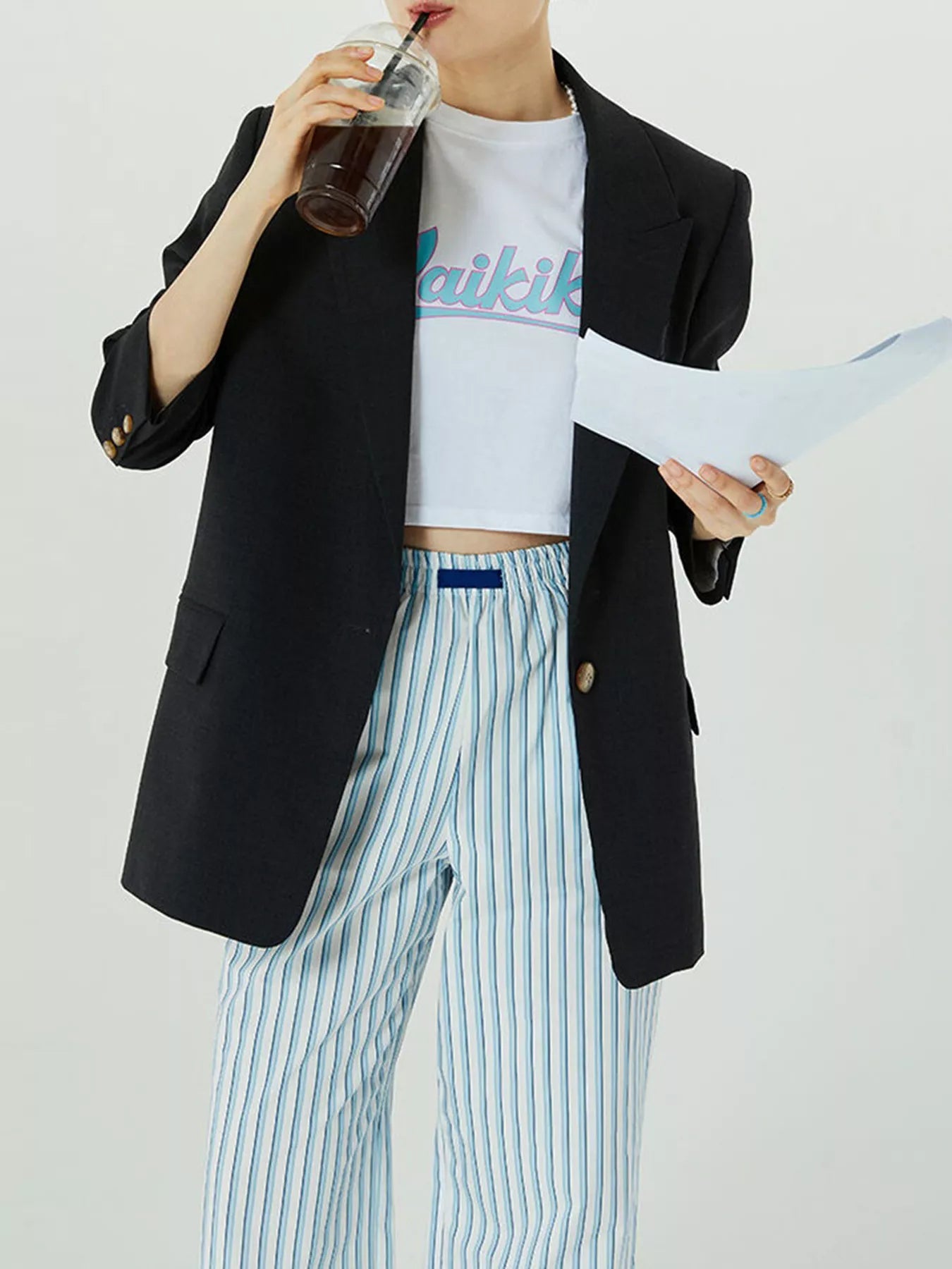 Elastic Waist Wide Leg Pants | Loungewear Pants Daverri Fashions