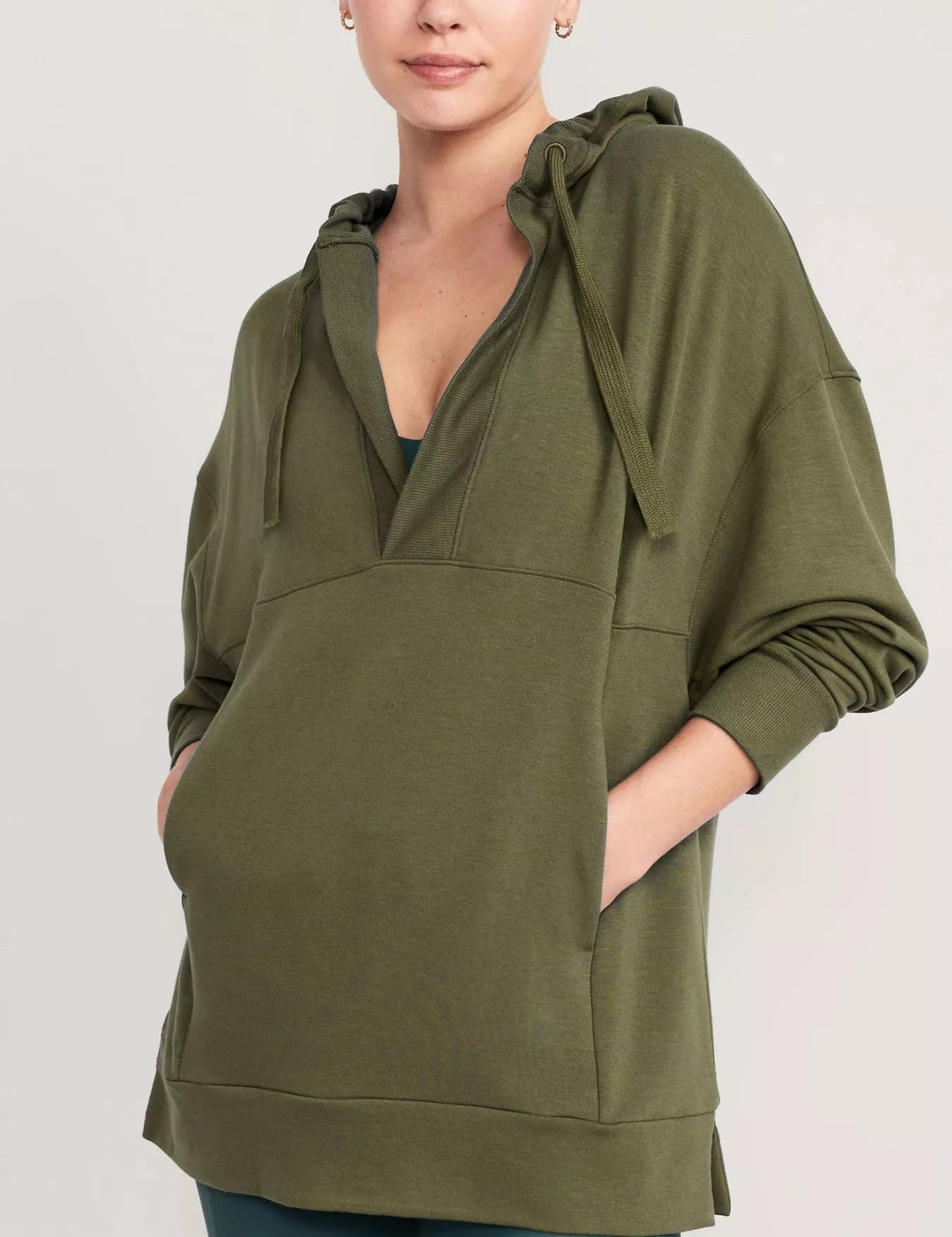 Drawstring Kangaroo Pocket Long Sleeve Hoodie | Hoodies Daverri Fashions