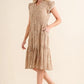 And The Why Boho Printed Tiered Dress Knee Length Dresses