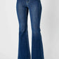 Judy Blue Full Size Hw Angled Side Seam Detail Flare Jeans Plus Size Jeans