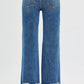 RISEN Full Size Mid Rise Crop Straight Jeans Plus Size Jeans