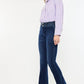 Kancan High Rise Double Waistband Flare Jeans - DAVERRI FASHIONS